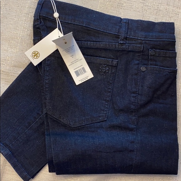 NWT Tory Burch Cropped Skinny Jeans - Picture 2 of 5